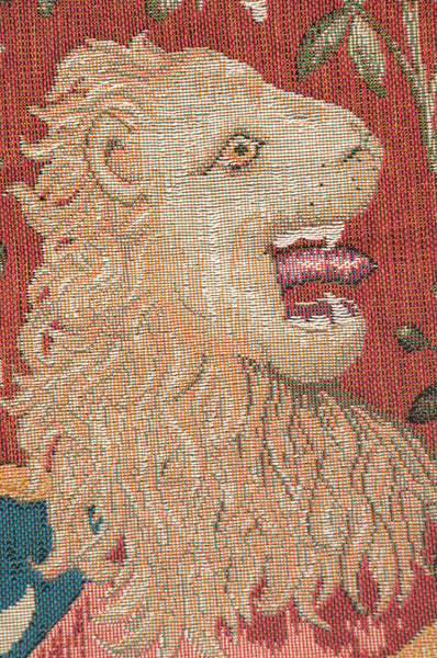 The Medieval Lion French Tapestry Cushion