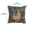 Rabbit in Blue II French Tapestry Cushion