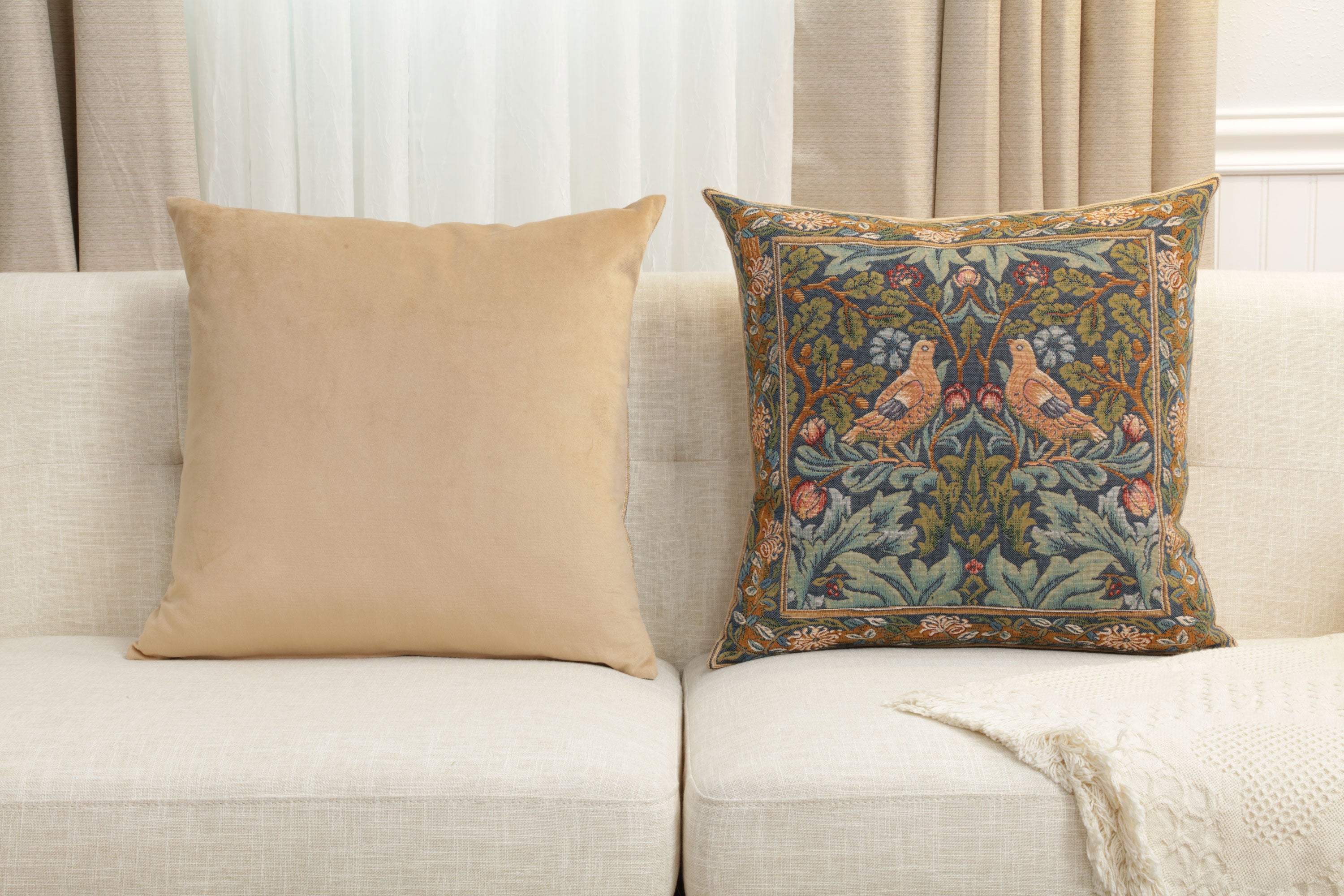 Brother Bird I French Tapestry Cushion