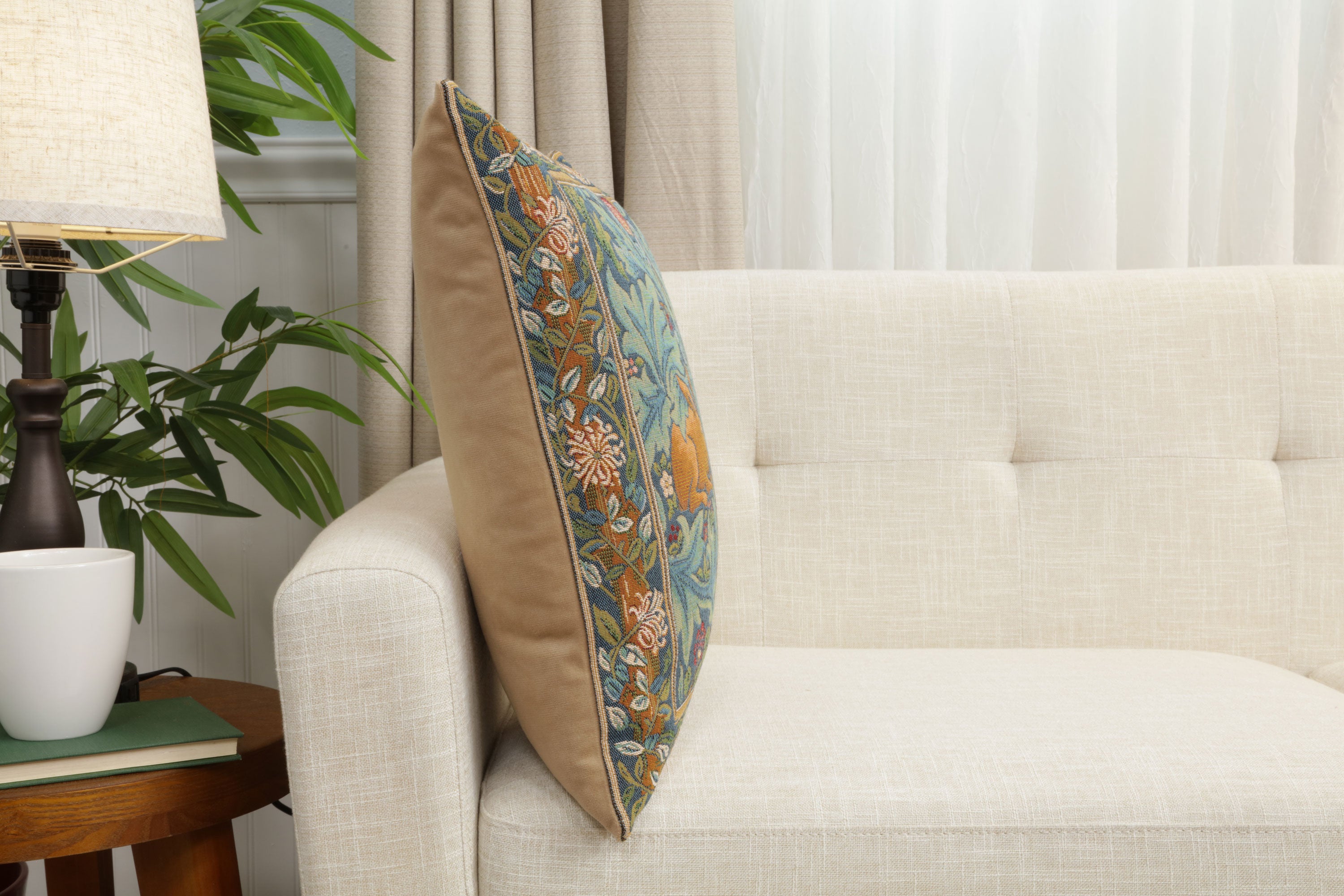 Brother Rabbit I French Tapestry Cushion
