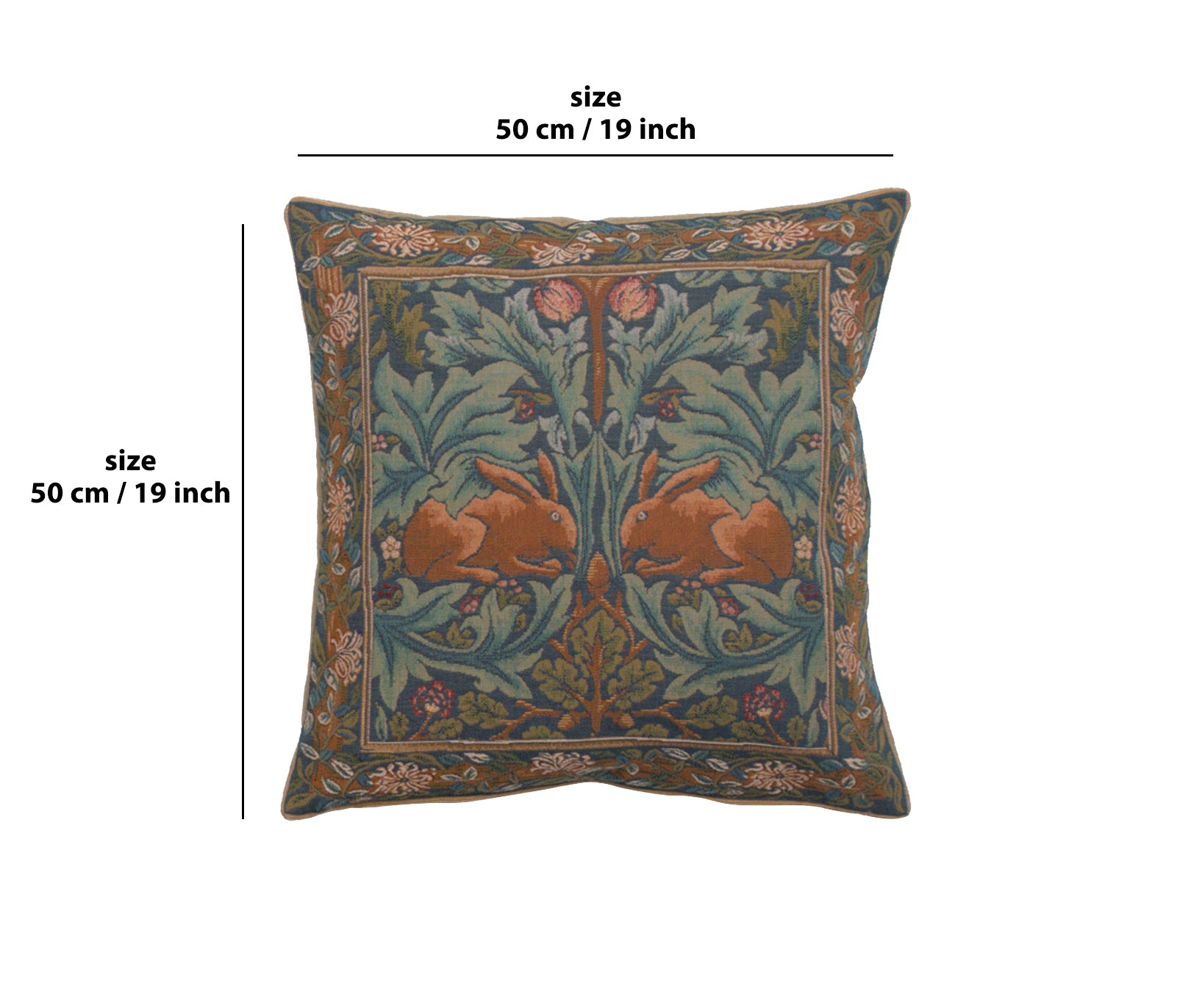 Brother Rabbit I French Tapestry Cushion