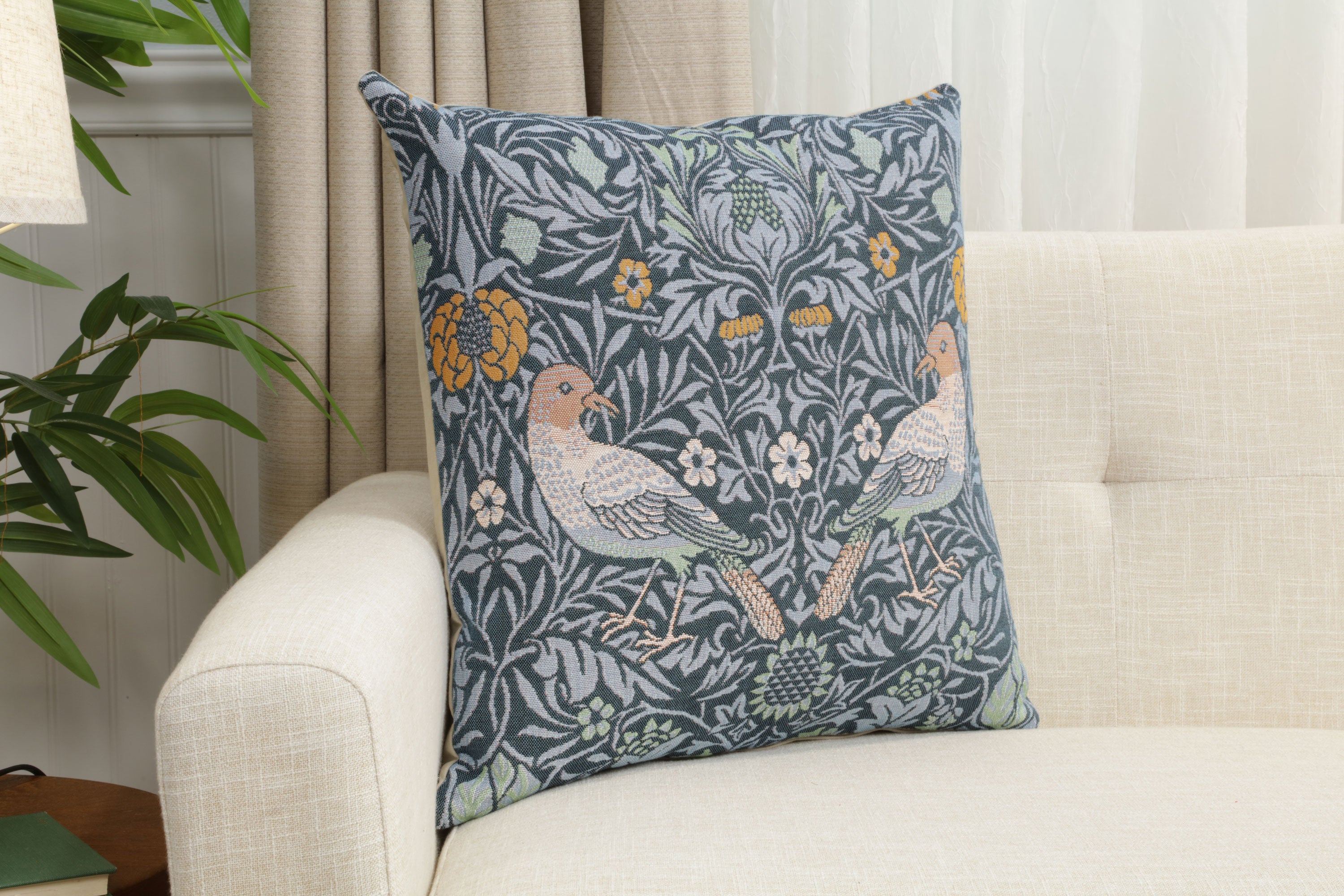 Bird Couple  French Tapestry Cushion