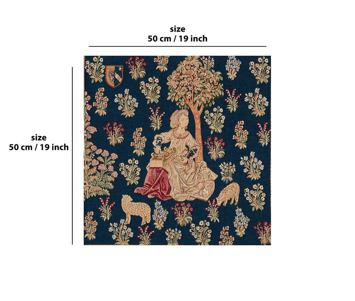 Cushion La Fileuse De Laine 1 French Tapestry Cushion