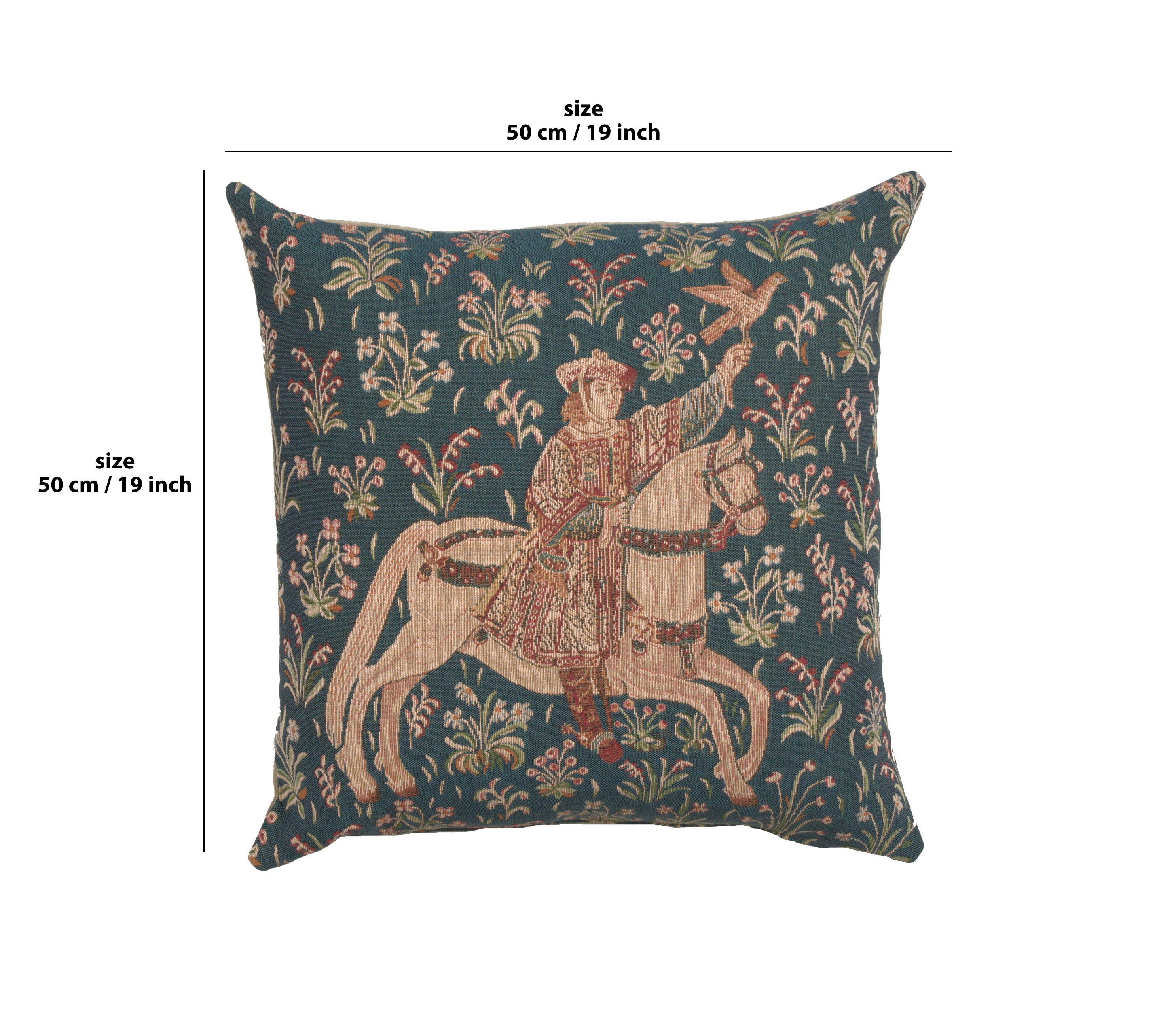 The Rider 1 French Tapestry Cushion