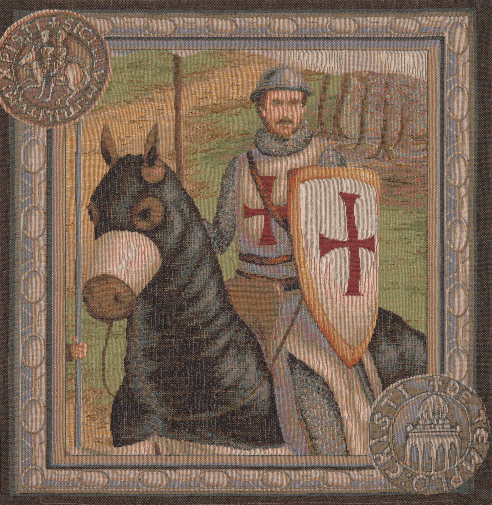 The Rider 2 French Tapestry Cushion