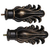 Fancy Feather Antique Black Small Tapestry Rod