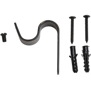 Fleur de Lys Antique Black Rod Tapestry Rod