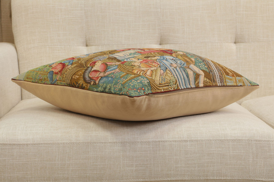 Wine Making II French Tapestry Cushion