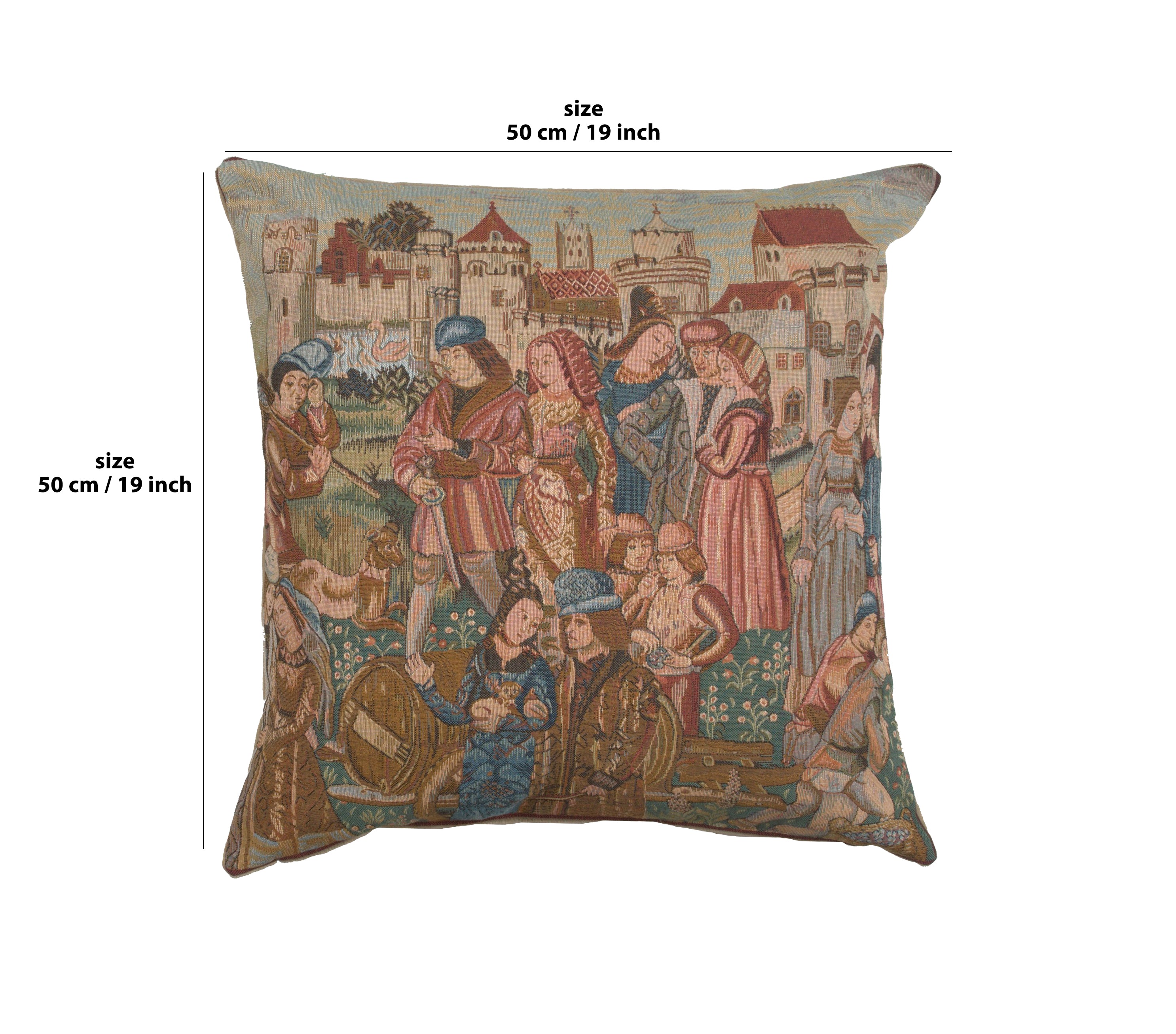 Wine Making III French Tapestry Cushion