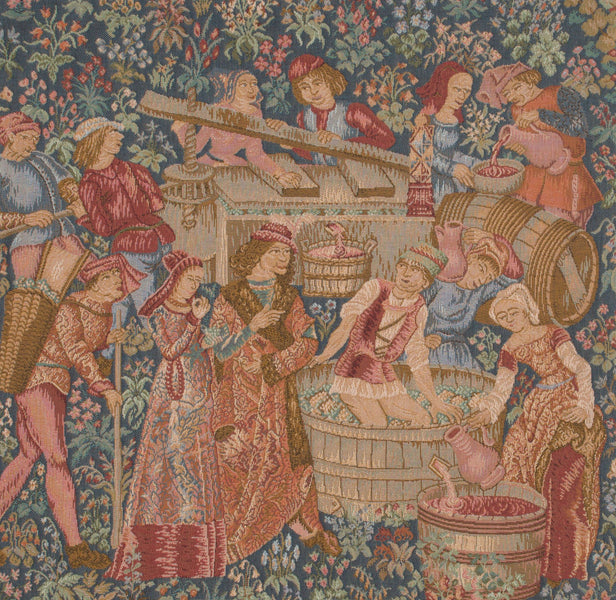 The Wine Press French Tapestry Cushion