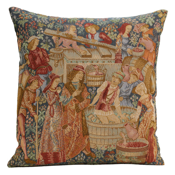 The Wine Press French Tapestry Cushion
