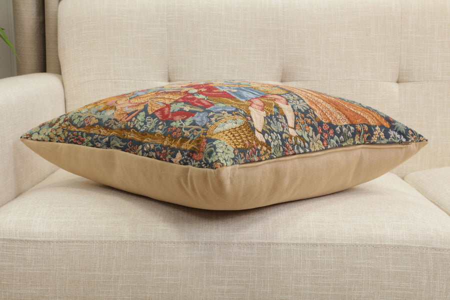 Wine Making French Tapestry Cushion