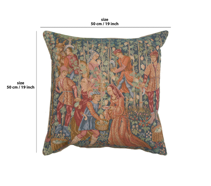 Wine Making French Tapestry Cushion