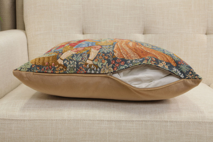 Wine Making French Tapestry Cushion