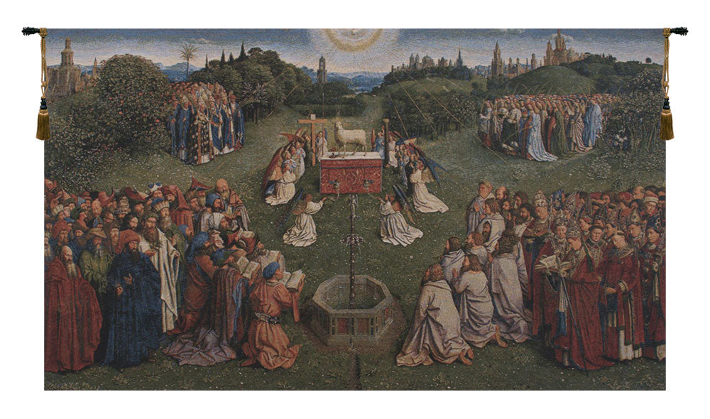 Adoration of the Mystic Lamb European Tapestry