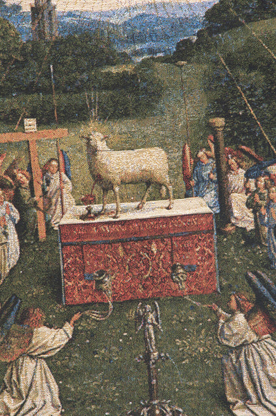 Adoration of the Mystic Lamb European Tapestry