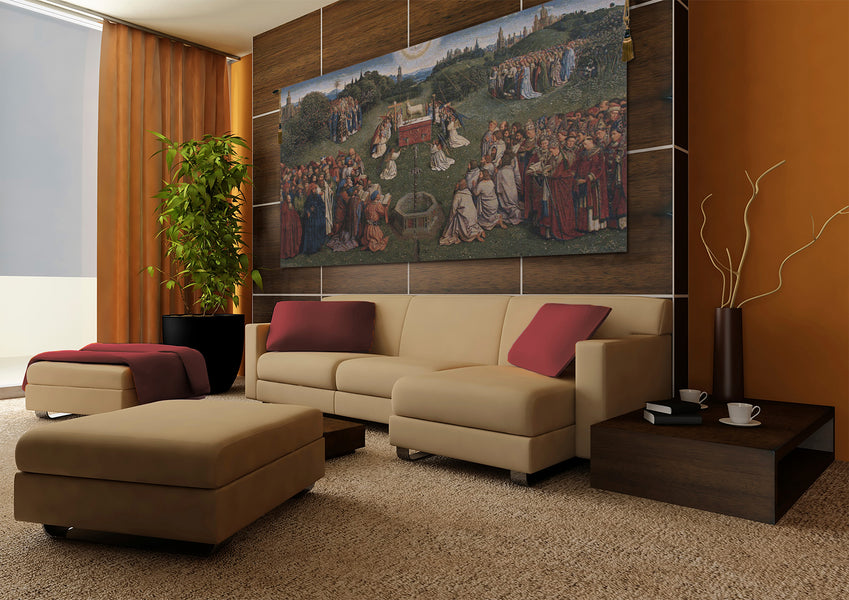 Adoration of the Mystic Lamb European Tapestry