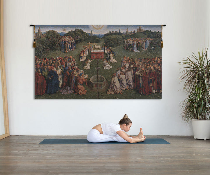 Adoration of the Mystic Lamb European Tapestry