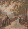 Bank of the River Seine II French Tapestry Cushion