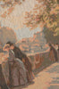 Bank of the River Seine II French Tapestry Cushion