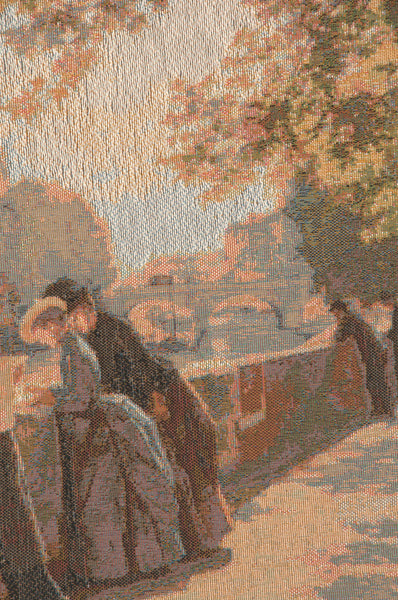 Bank of the River Seine II French Tapestry Cushion