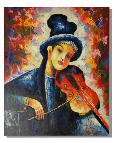 Violin Music Canvas Oil Painting