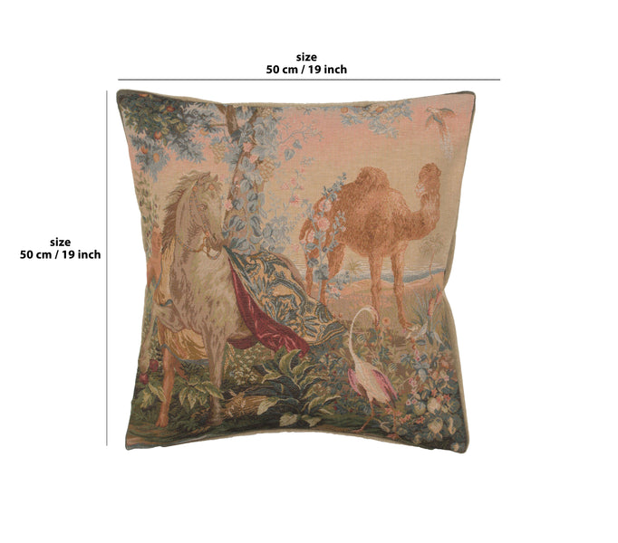 Cheval Drape I French Tapestry Cushion