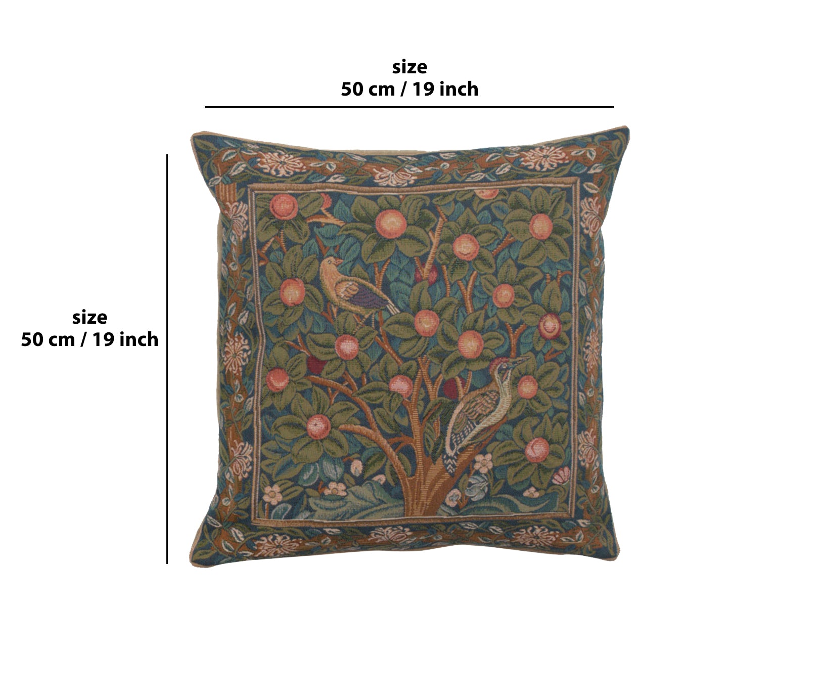 Woodpecker French Tapestry Cushion