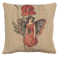Poppy Fairy Cicely Mary Barker I European Cushion Cover by Cicely Mary Barker