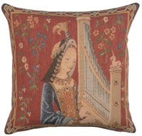 L'ouie the Hearing French Tapestry Cushion