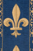 Fleur De Lys Blue TR European Table Runner