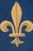 Fleur De Lys Blue TR European Table Runner