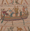 Bayeux L'Embarquement French Tapestry Cushion