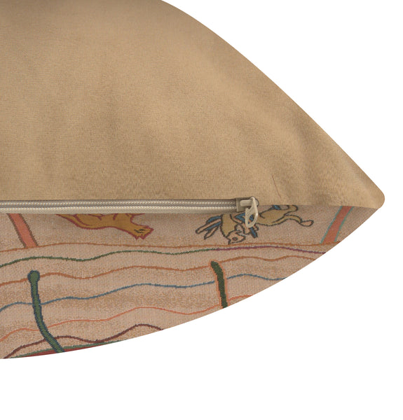 Bayeux L'Embarquement French Tapestry Cushion