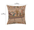 Bayeux L'Embarquement French Tapestry Cushion