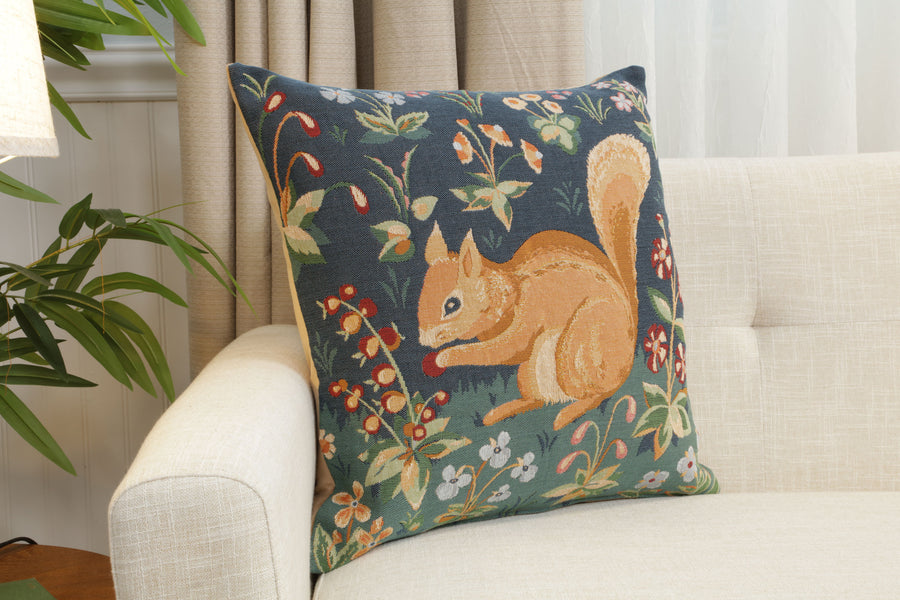 Tree Squirrel French Tapestry Cushion