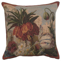 Fleur Exotique French Tapestry Cushion by Jan Frans  Van Dael