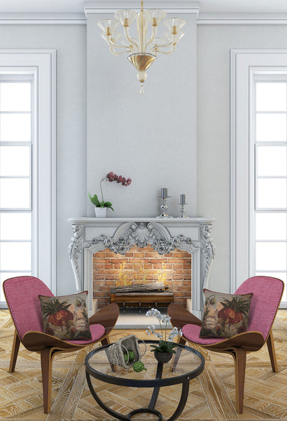 Fleur Exotique French Tapestry Cushion