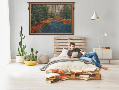 Keukenhof Blue Belgian Tapestry