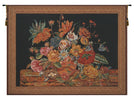 Flora Cotta Black Belgian Tapestry