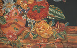 Flora Cotta Black Belgian Tapestry