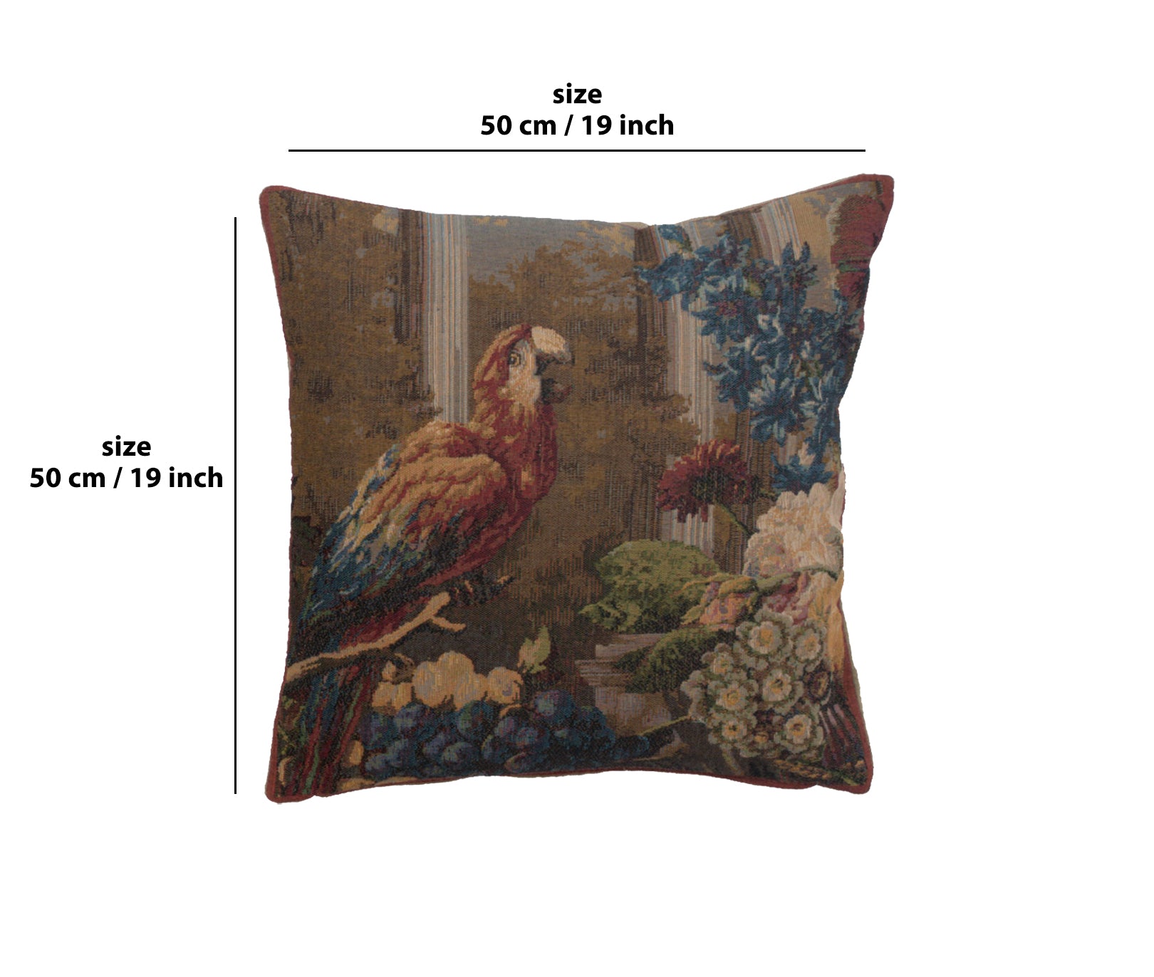 Perroquet French Tapestry Cushion