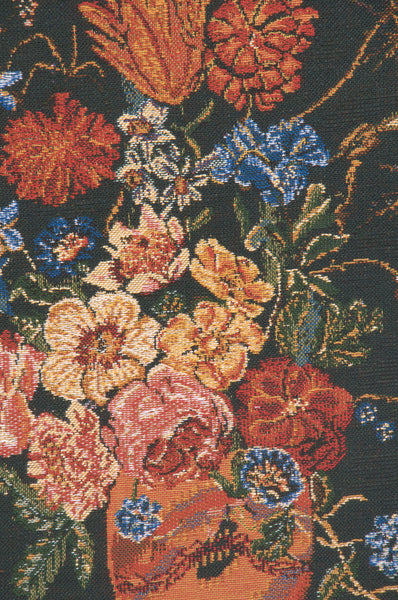 Terra Cotta Black IIII Belgian Cushion Cover