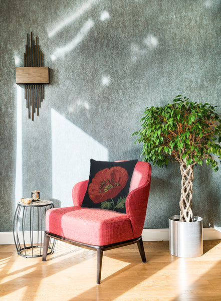 Poppy Red I Belgian Cushion Cover