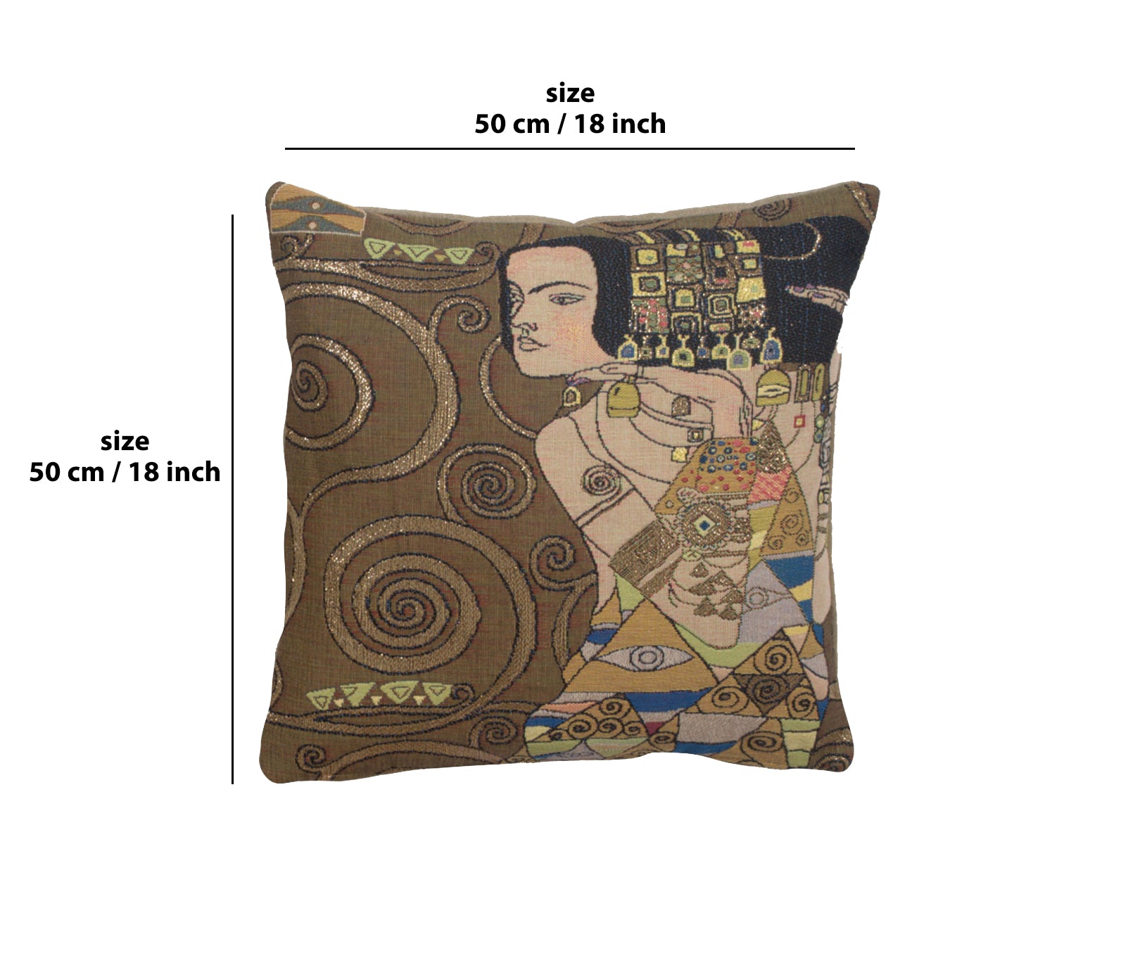 Klimt Nuit - L'Attente French Tapestry Cushion