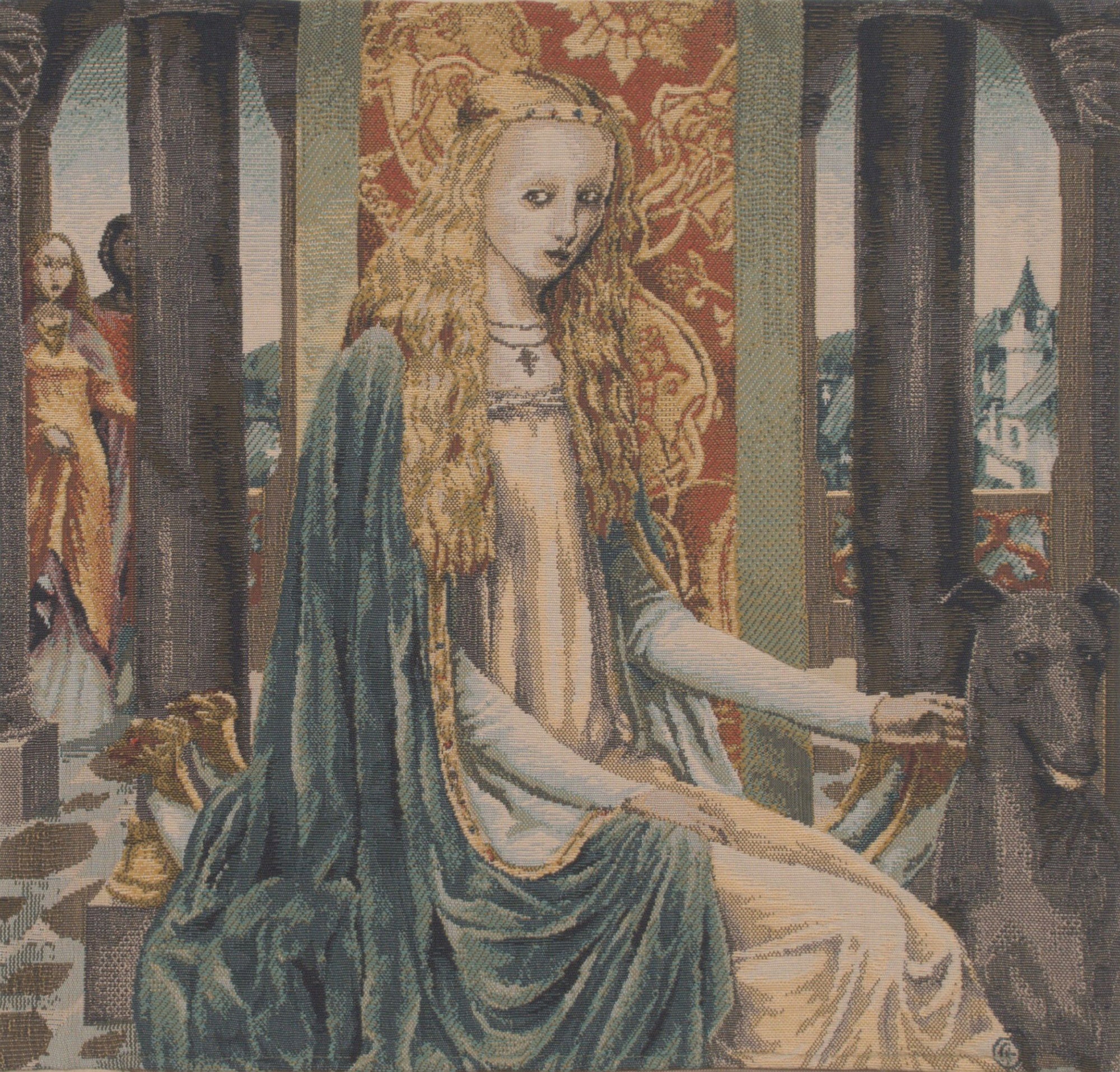 Lady 1 Belgian Tapestry Cushion