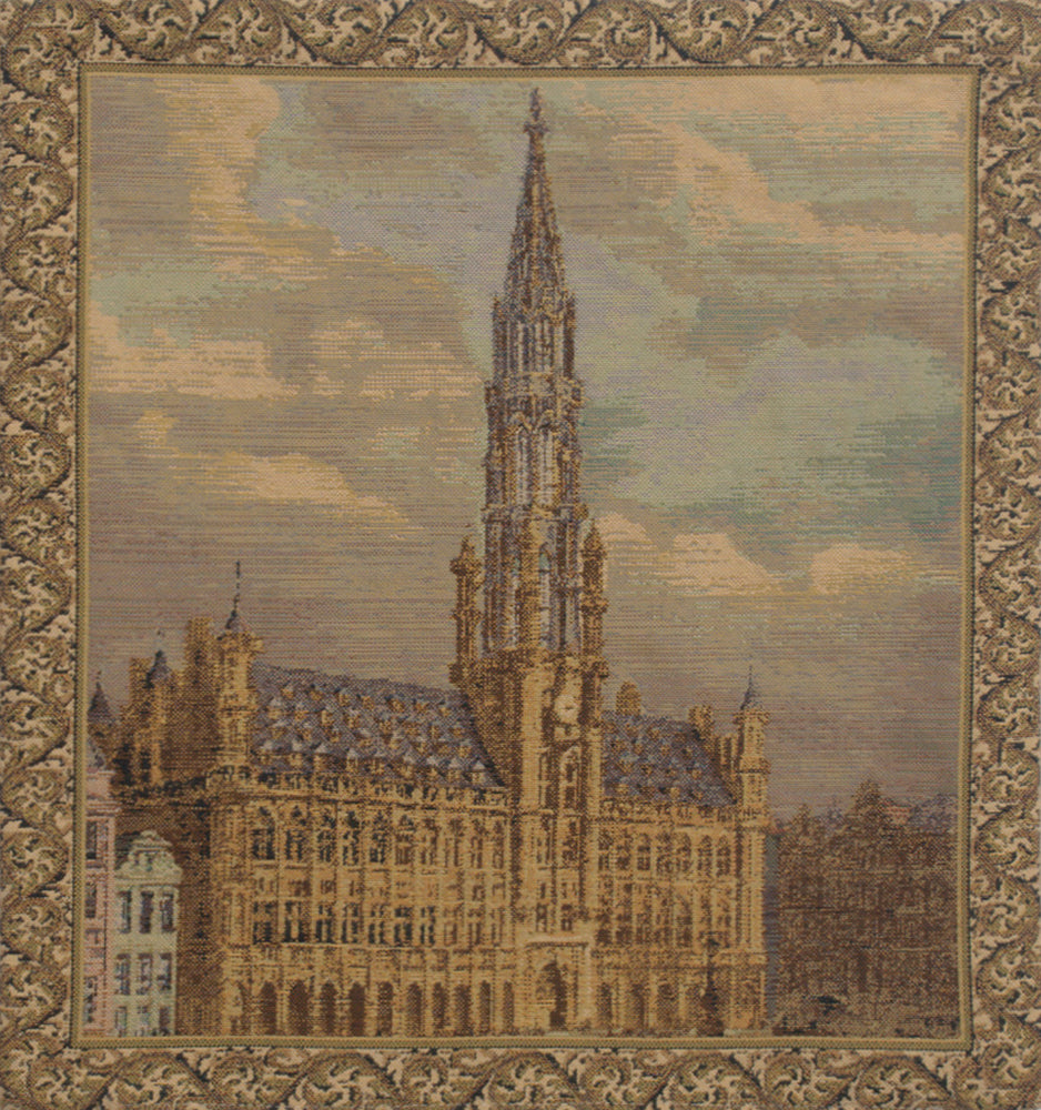 Townhall Brussels  Belgian Tapestry Cushion