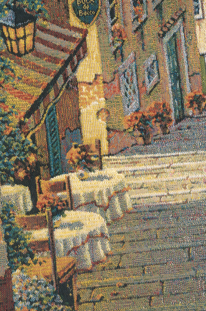 Bellagio Village Two Tables Belgian Tapestry Cushion