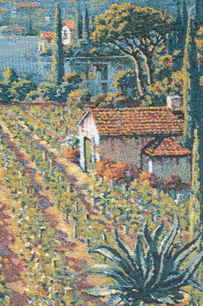 Lakeside Vineyard Right Belgian Tapestry Cushion