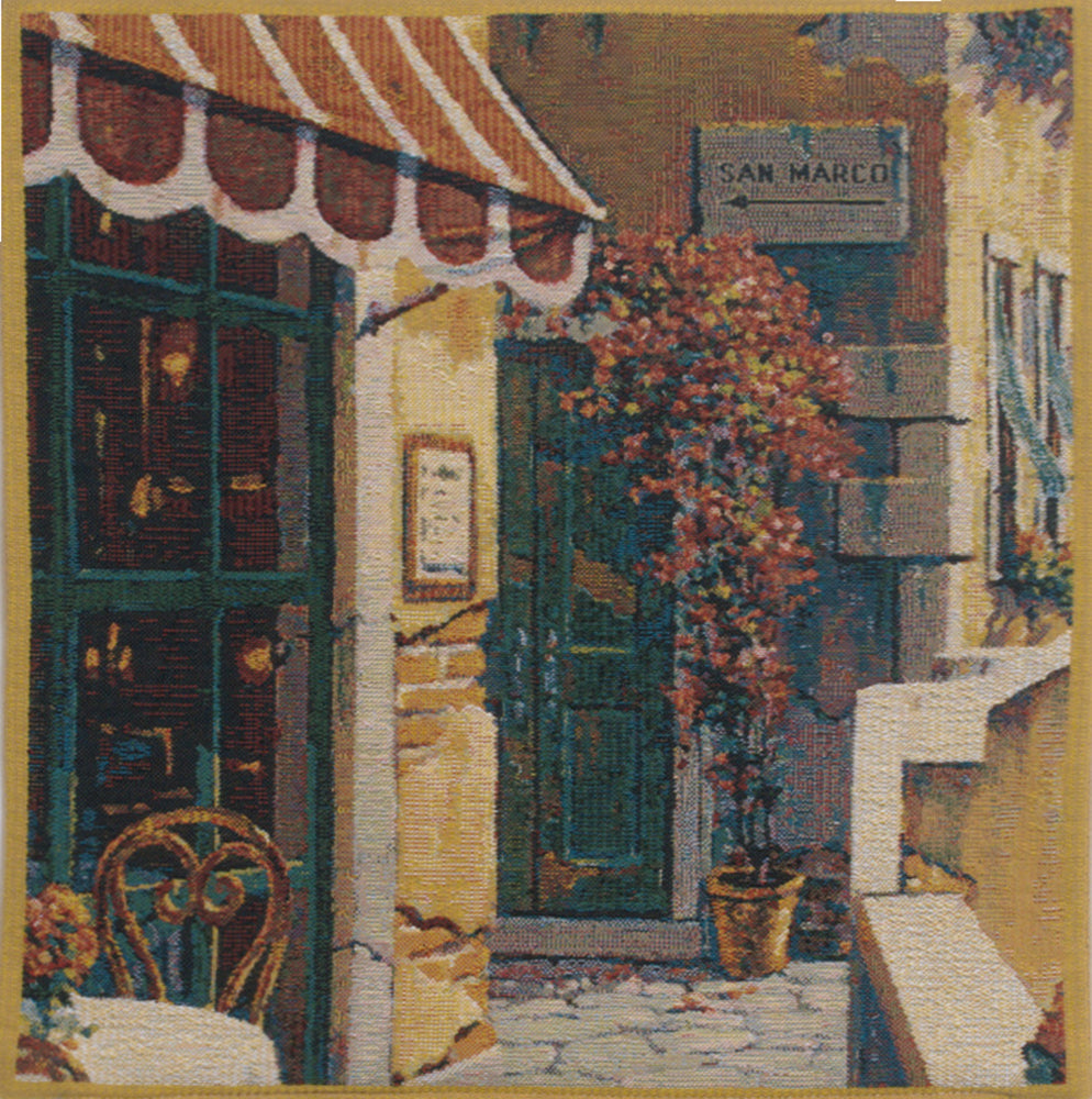 Passage to San Marco I Belgian Tapestry Cushion